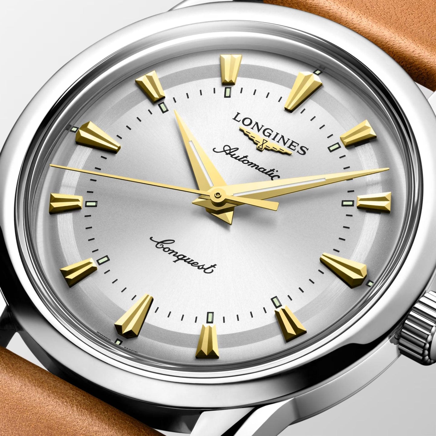 Longines Uhr Conquest Heritage 38mm silberfarben Automatik Stahl L1.649.4.72.2