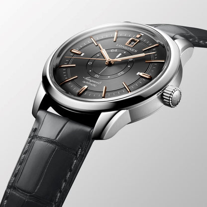 Longines Conquest Heritage Central Power Reserve 38mm Anthracite Automatic Steel L1.648.4.62.2