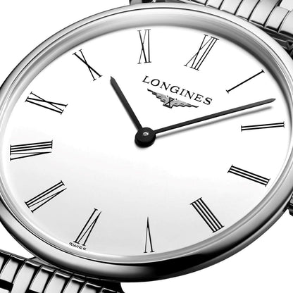 Montre Longines La Grande Classique 29mm blanc quartz acier L4.512.4.11.6