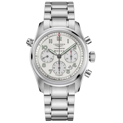 Longines Longines Spirit 42mm silver automatic steel watch L3.820.4.73.6