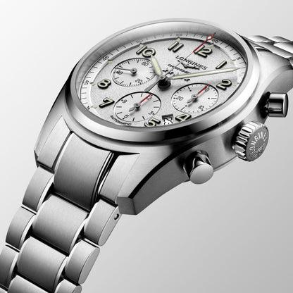 Longines Longines Spirit 42mm silver automatic steel watch L3.820.4.73.6