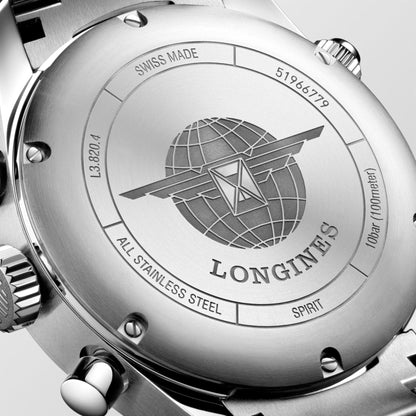Longines Uhr Longines Spirit 42mm blau Automatik Stahl L3.820.4.93.6