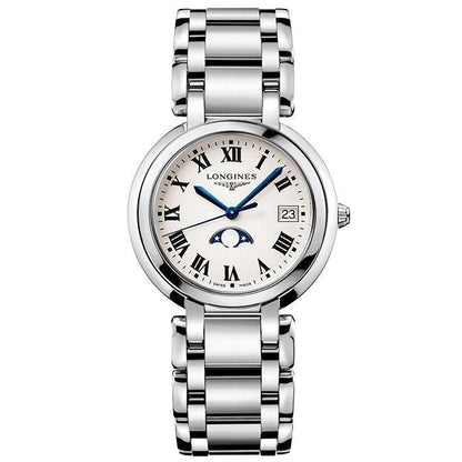 Longines Armbanduhr Primaluna 34mm Silber Quarz Stahl L8.116.4.71.6