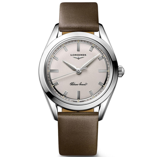 Longines 银箭腕表 38.5毫米 银色 自动钢制 L2.834.4.72.2