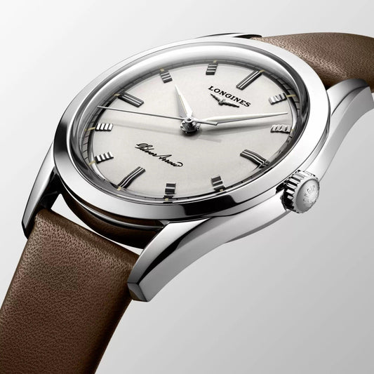 Longines 银箭腕表 38.5毫米 银色 自动钢制 L2.834.4.72.2