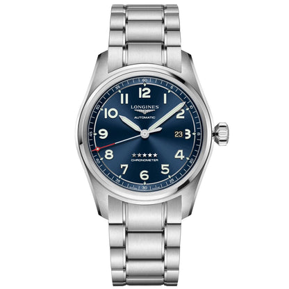 Longines Uhr Spirit 42mm Blau Automatik Stahl L3.811.4.93.6