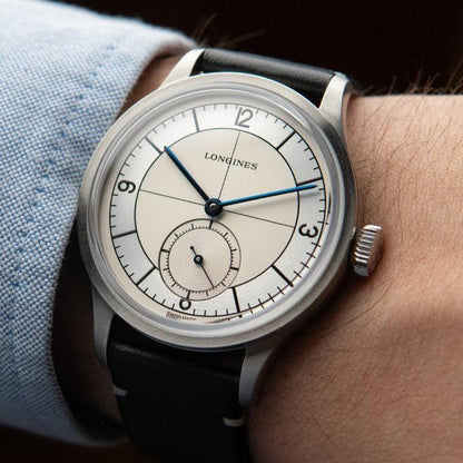 Longines orologio The Longines Heritage Classic 38.5mm argento acciaio automatico L2.828.4.73.0