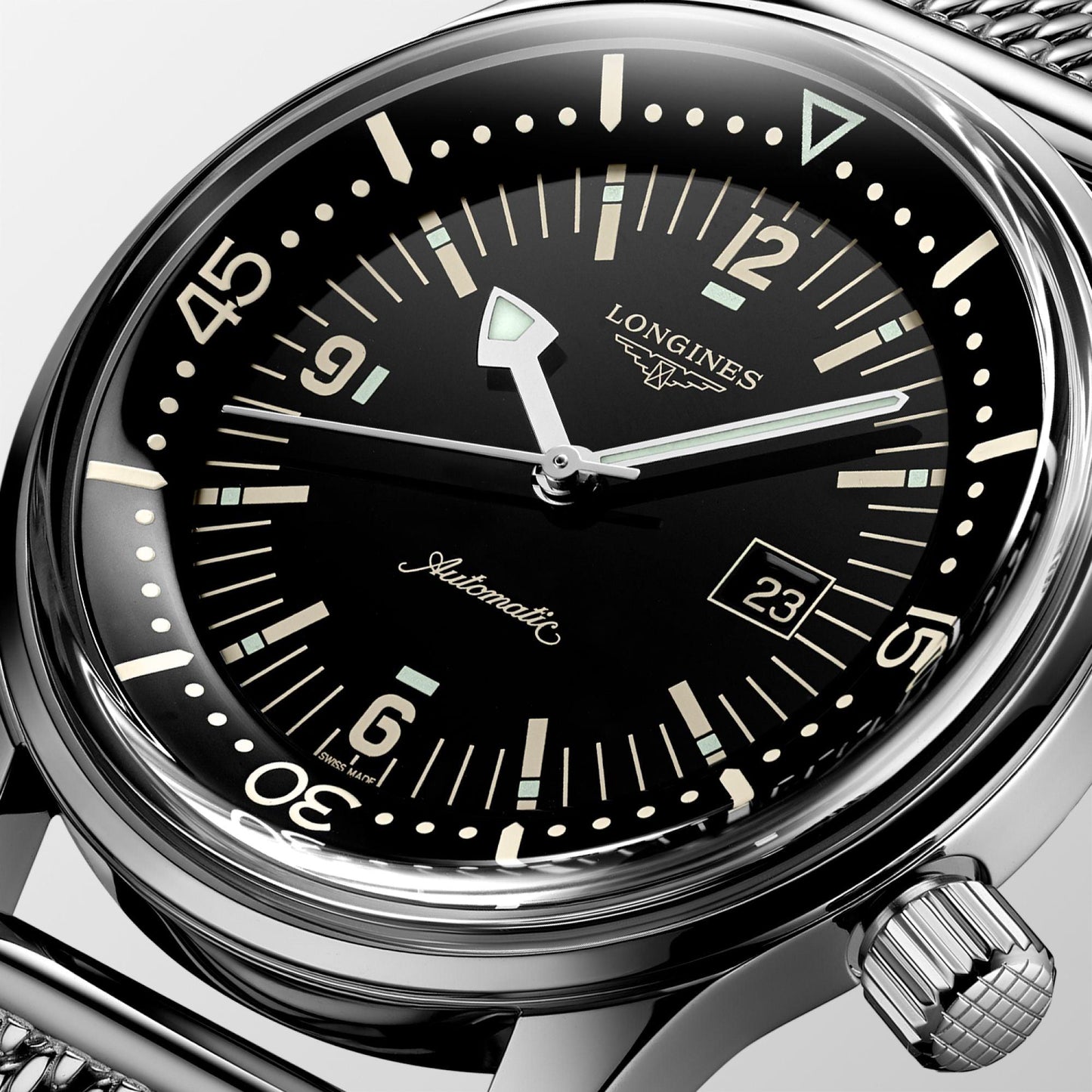 Longines watch The Longines Legend Diver Watch 36mm black automatic steel L3.374.4.50.6