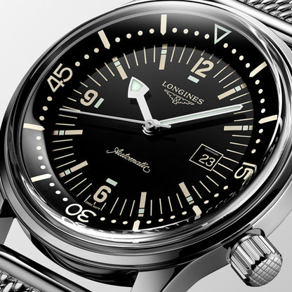 Longines watch The Longines Legend Diver Watch 36mm black automatic steel L3.374.4.50.6