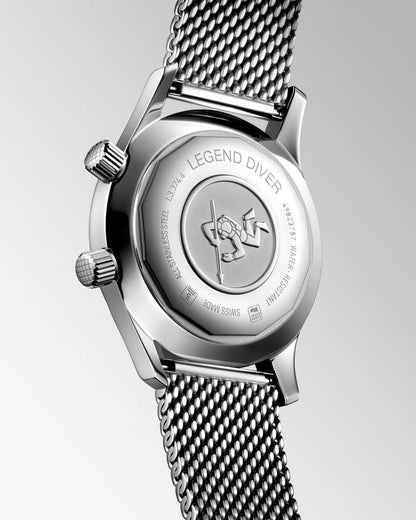 Longines watch The Longines Legend Diver Watch 36mm black automatic steel L3.374.4.50.6