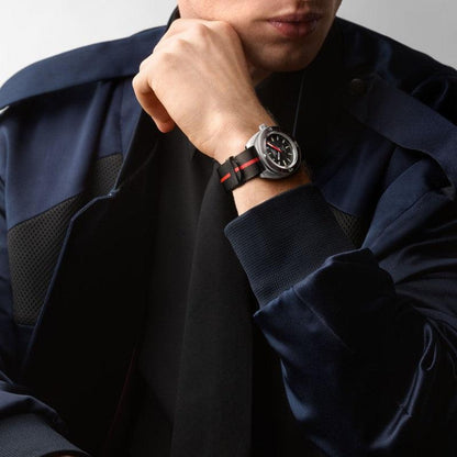 Longines orologio Ultra-Chron Box Edition 43mm nero automatico acciaio L2.836.4.52.8