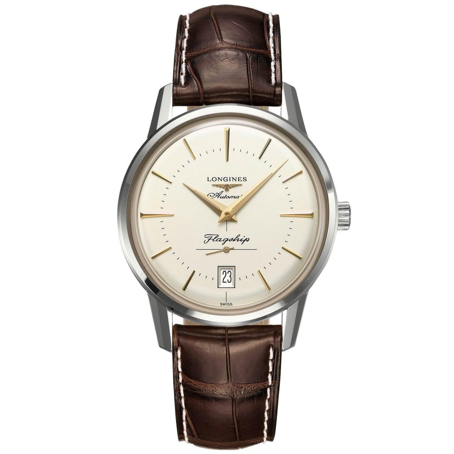 Longines Herrenuhr Flagship Heritage 38,5mm Automatik Stahl L4.795.4.78.2