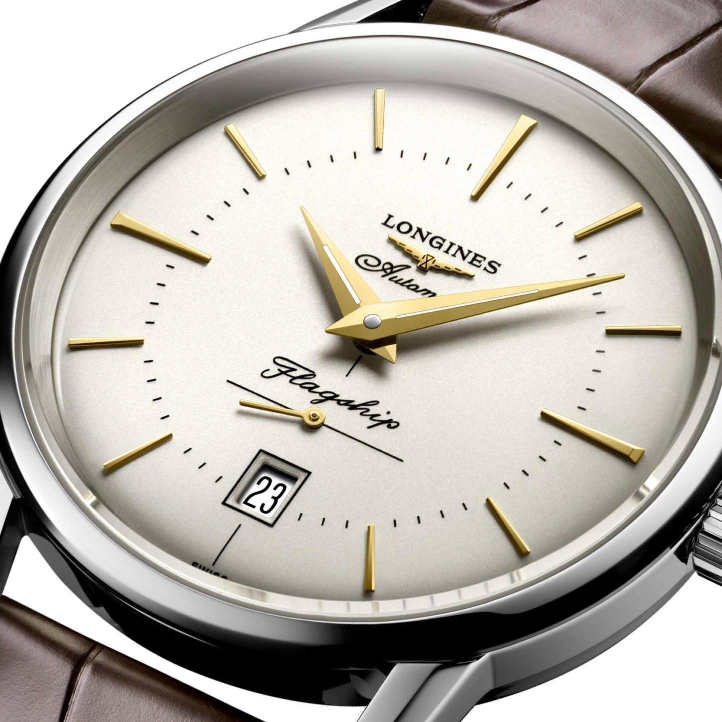 Longines Herrenuhr Flagship Heritage 38,5mm Automatik Stahl L4.795.4.78.2