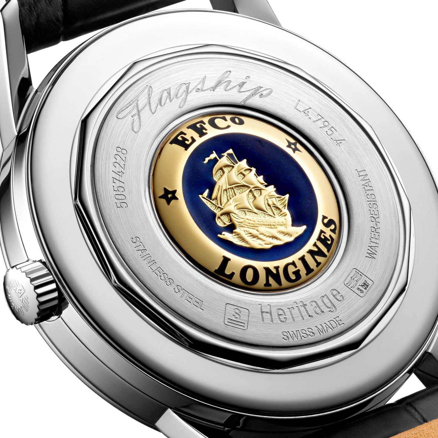 Longines Herrenuhr Flagship Heritage 38,5mm Automatik Stahl L4.795.4.78.2