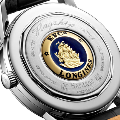 Longines Herrenuhr Flagship Heritage 38,5mm Automatik Stahl L4.795.4.78.2