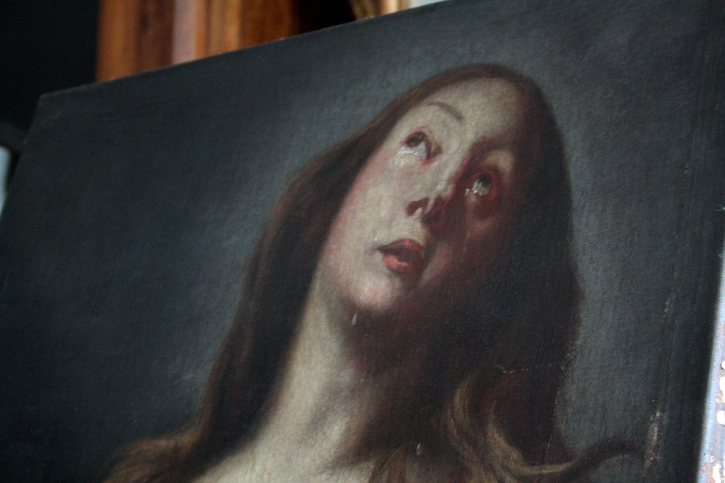 Maddalena penitente, circolo Andrea Vaccaro, fine '600, olio su tela