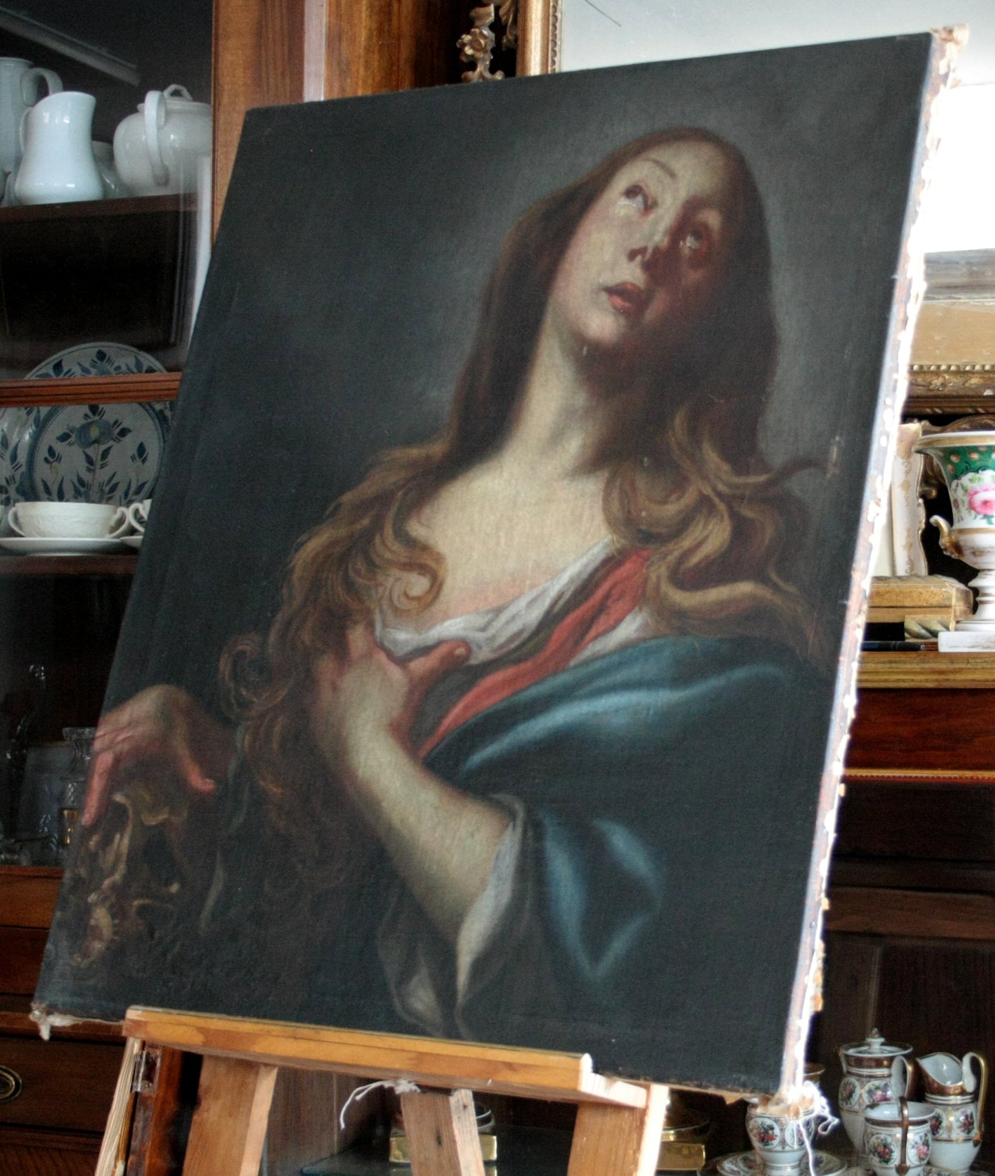 Maddalena penitente, circolo Andrea Vaccaro, fine '600, olio su tela