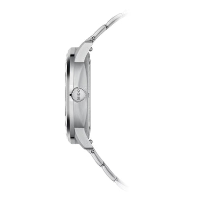 Mido Uhr Commander Lady 35mm Perlmutt Diamanten Automatik Stahl M021.207.11.106.00