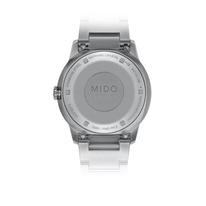 Mido Uhr Commander Lady 35mm Perlmutt Diamanten Automatik Stahl M021.207.11.106.00