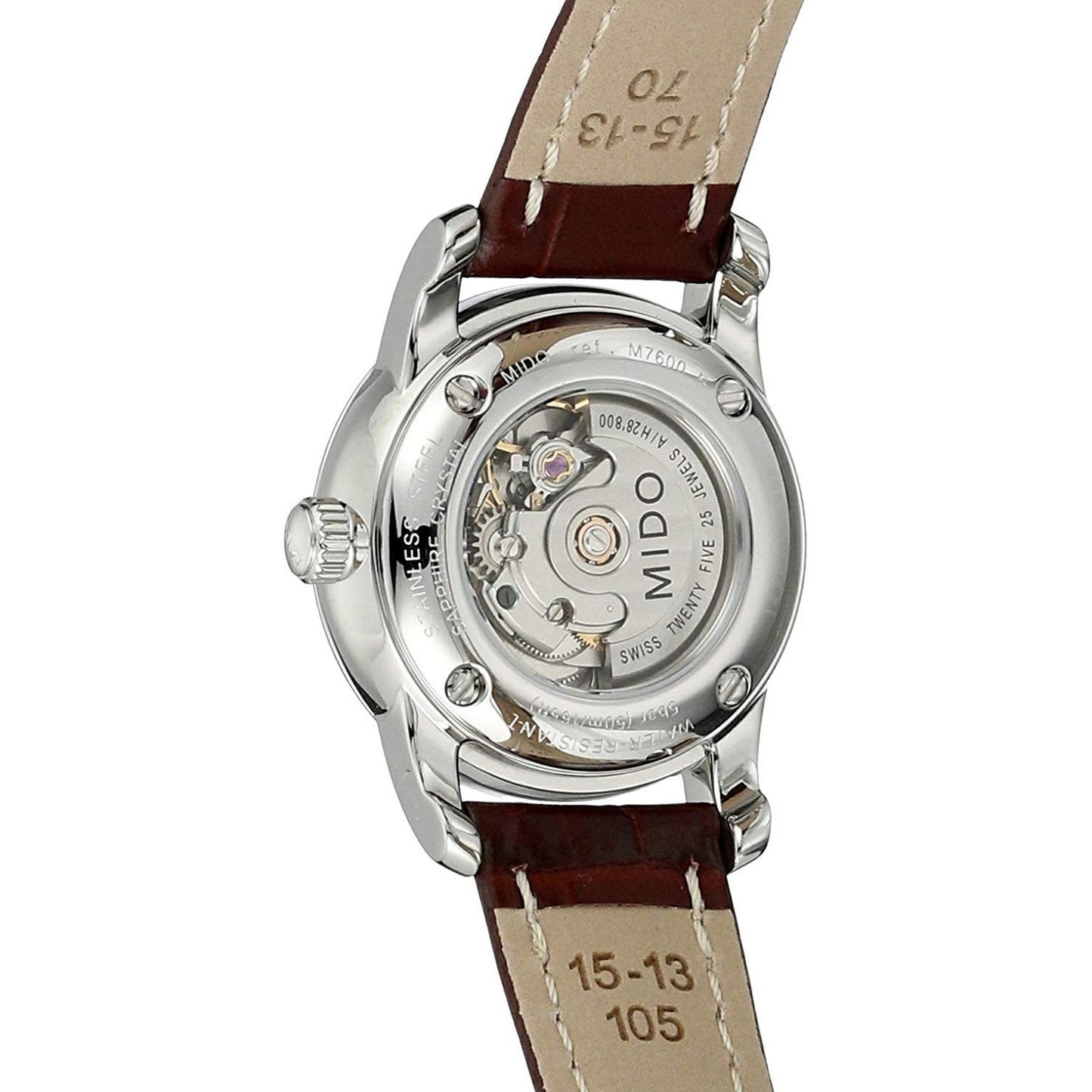 Mido Damenuhr Baroncelli II 29mm Automatik Stahl M7600.4.18.8