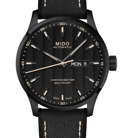 Mido Multifort Chronometer 1 COSC 42mm black automatic PVD-coated steel watch M038.431.37.051.00