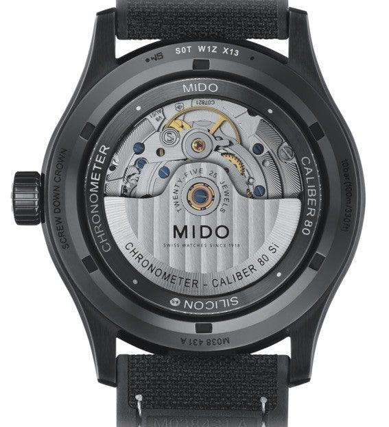Mido Multifort Chronometer 1 COSC 42mm black automatic PVD-coated steel watch M038.431.37.051.00