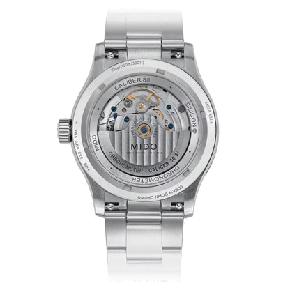 Mido watch Multifort M Chronometer COSC 42mm green automatic steel M038.431.11.097.00