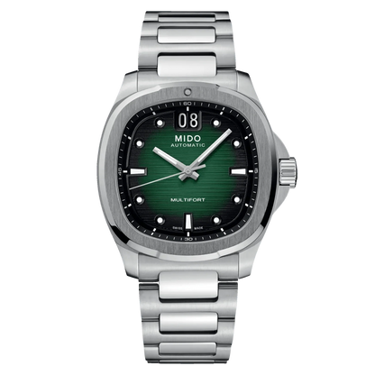 Mido montre Multifort TV Big Date 40mm vert acier automatique M049.526.11.091.00