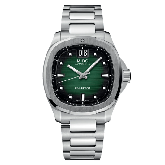 Mido Multifort TV 大日期 40mm 绿色钢自动机械表 M049.526.11.091.00