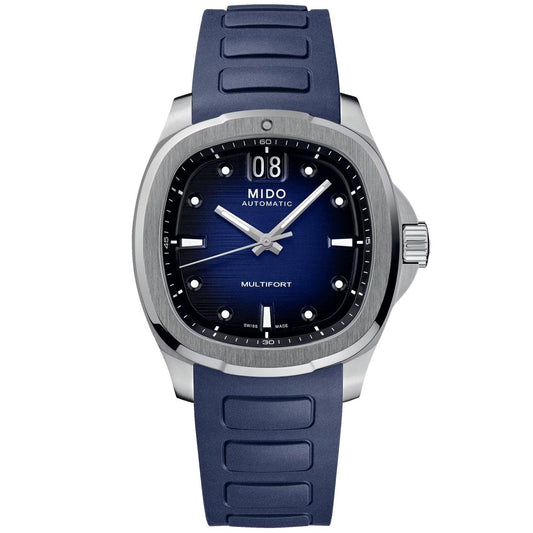 Mido Uhr Multifort TV Big Date 40x39,2mm blau Automatik Stahl M049.526.17.041.00