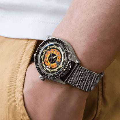 Mido montre Ocean Star Decompression Worldtimer Édition Spéciale 40mm noir automatique acier M026.829.17.051.00