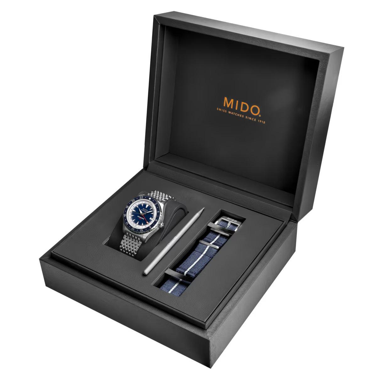 Mido Watch Ocean Star GMT Special Edition 40mm Blue Automatic Steel M026.829.18.041.00