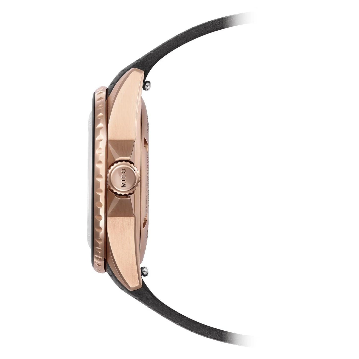 Mido orologio Ocean Star Lady 36,5mm nero automatico acciaio finitura PVD oro rosa M026.207.37.056.00