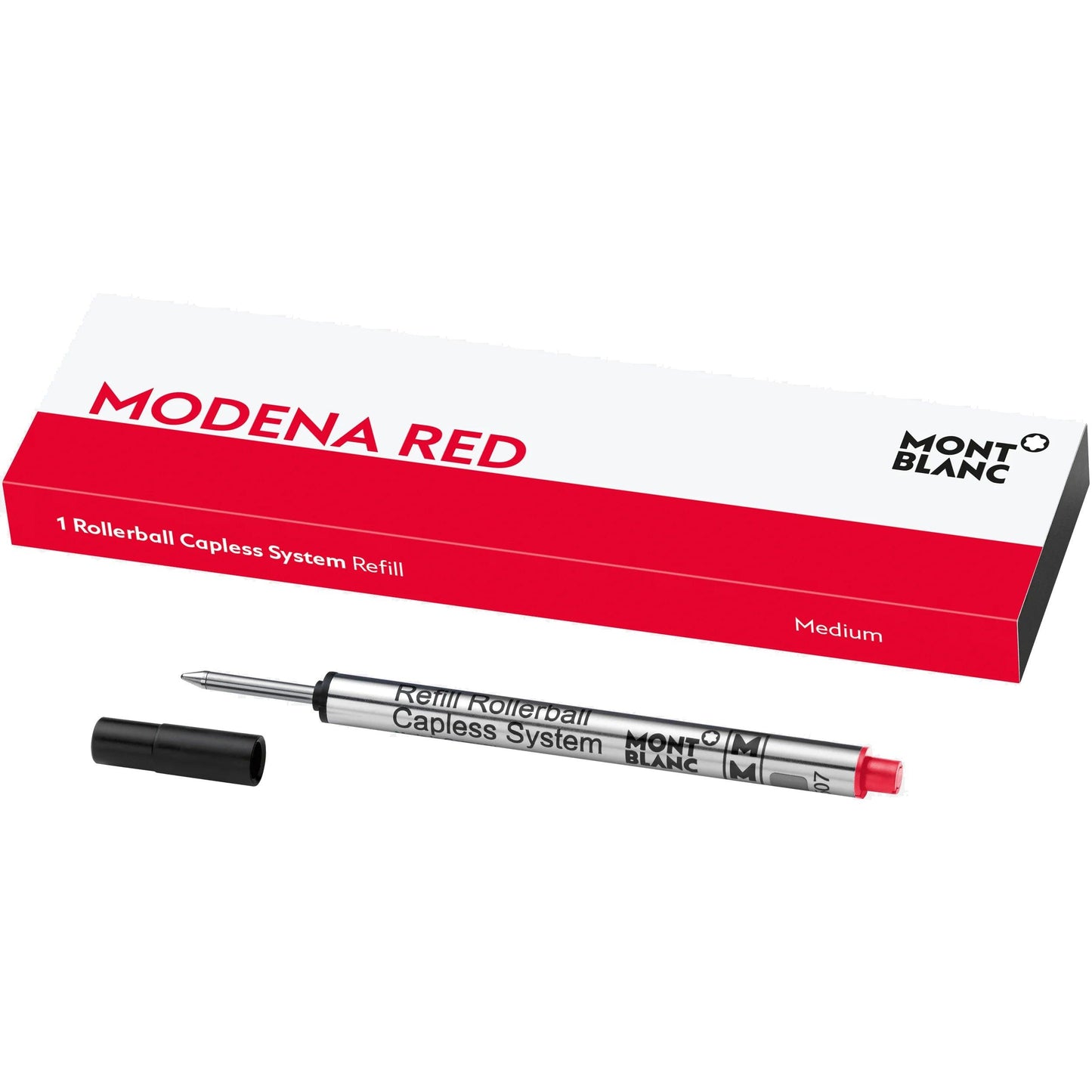 Montblanc 1 refill for rollerball system without cap medium red Modena tip M 124518