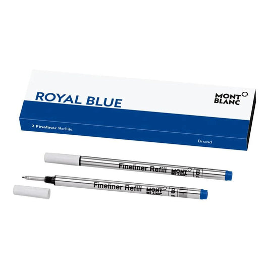 Montblanc 2 refills for fineliner B Royal Blue 128249