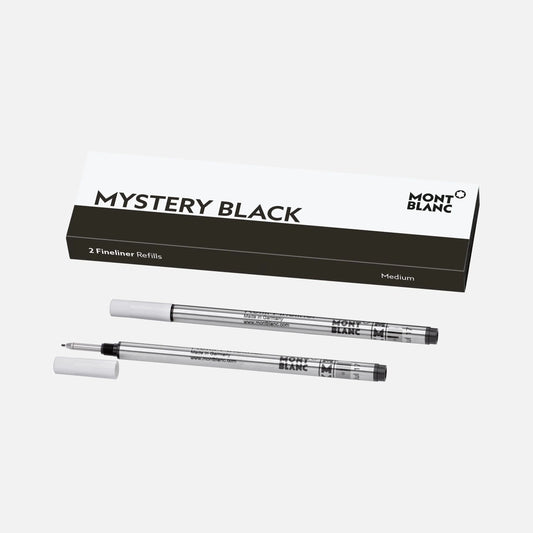 Montblanc 2 refiller till finelinerspets M Mystery Black svart 128246