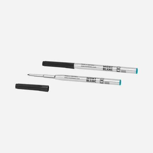 Montblanc 2 Nachfüllungen für Kugelschreiber (M) Barbados Blue (Karibikblau) 128219