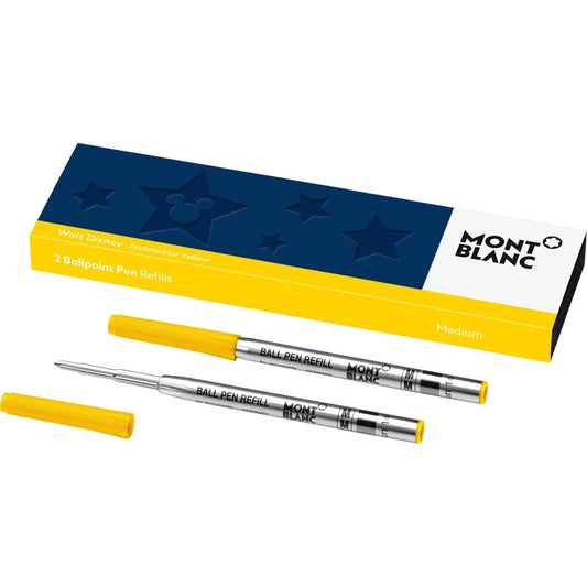 Montblanc 2 Nachfüllungen für Kugelschreiber (M) Great Characters Walt Disney Gelb (giallo) 119608