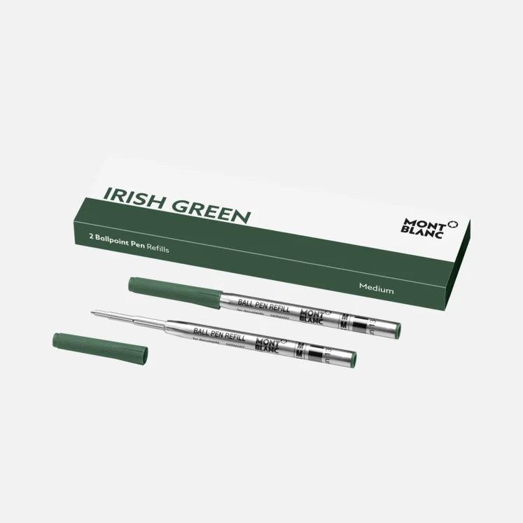 Montblanc 2 Ballpoint Pen Refills (M) Irish Green (Green) 128217