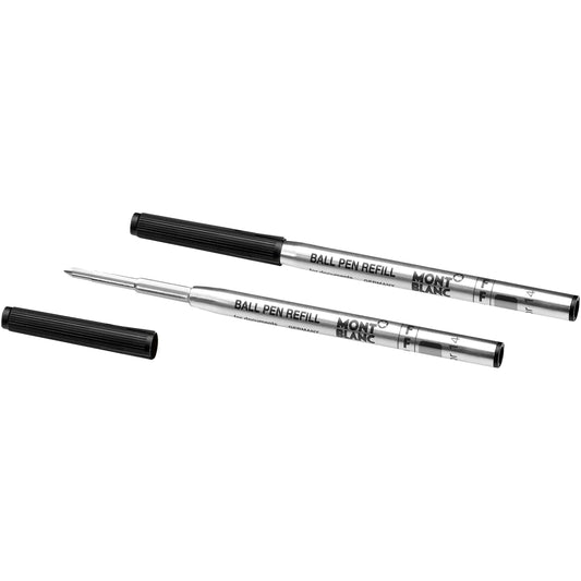 Montblanc 2 recharges pour stylo à bille pointe F Mystery Black noir 116189