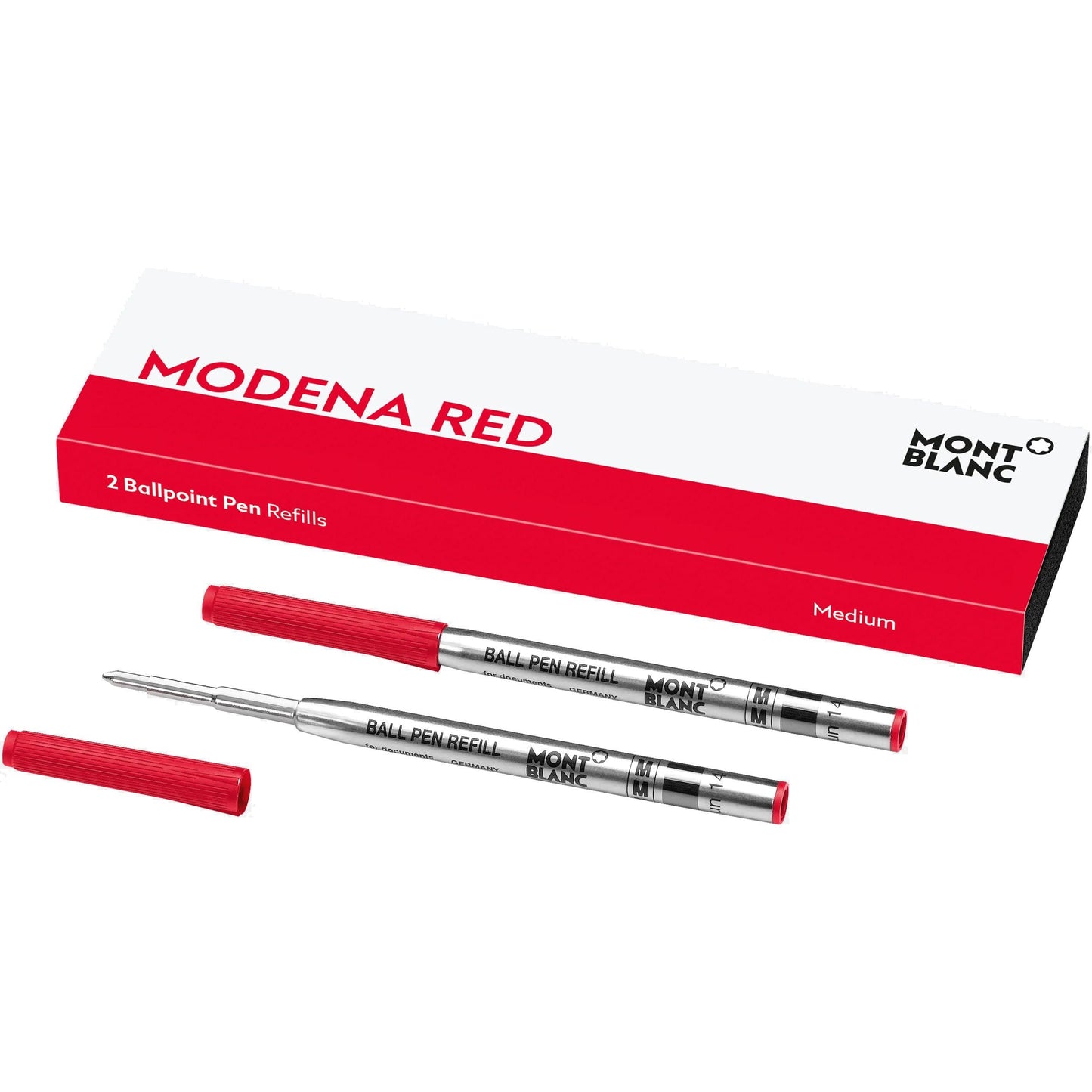 Montblanc 2 ballpoint pen refills M red Modena 128216