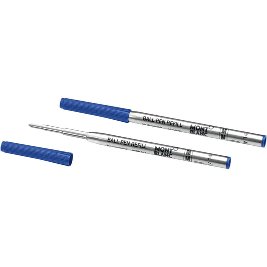 Montblanc 2 Ballpoint Pen Refills Medium Royal Blue 128214