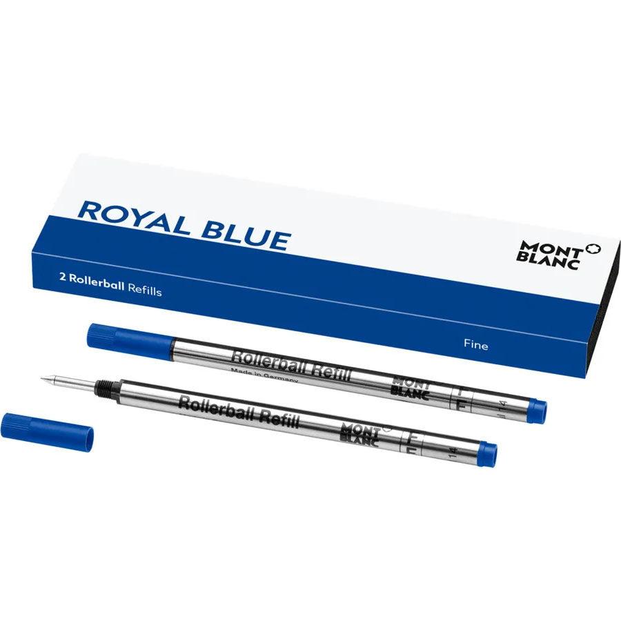 Montblanc 2 rollerball refills (F) Royal Blue Blue 128232