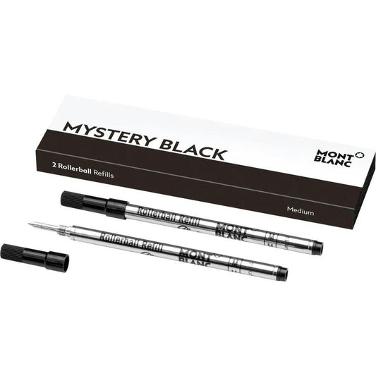Montblanc 2 Rollerball Refills (M) Mystery Black 128231