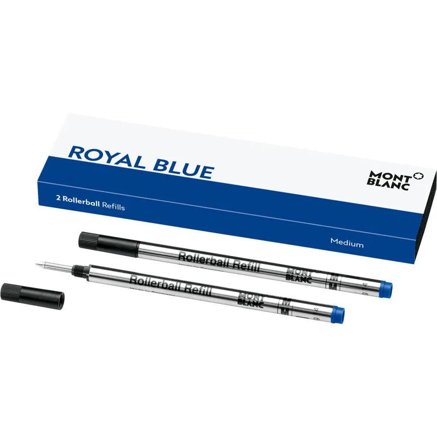 Montblanc 2 Nachfüllungen für Roller (M) Royal Blue blau 128233