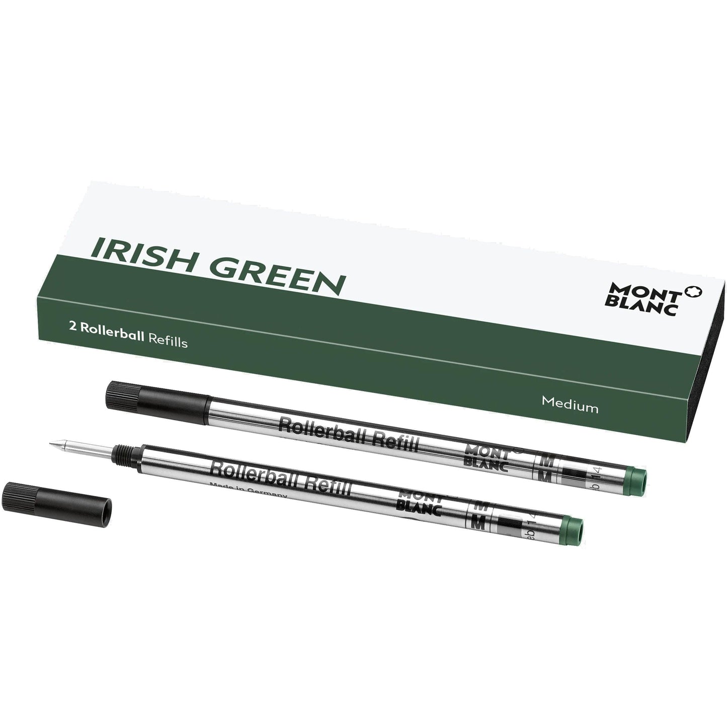 Montblanc 2 Rollerball Pen Refills M Nib Irish Green 128235