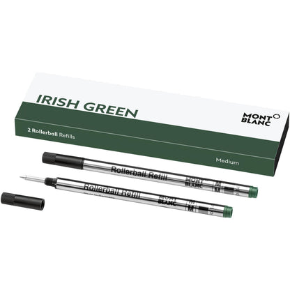 Montblanc 2 Rollerball Pen Refills M Nib Irish Green 128235