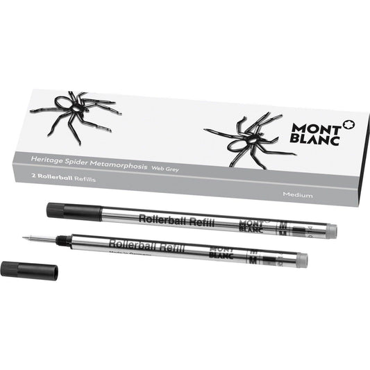 Montblanc 2 rollerball-refiller (M) Heritage Spider Gray (grå) 118129