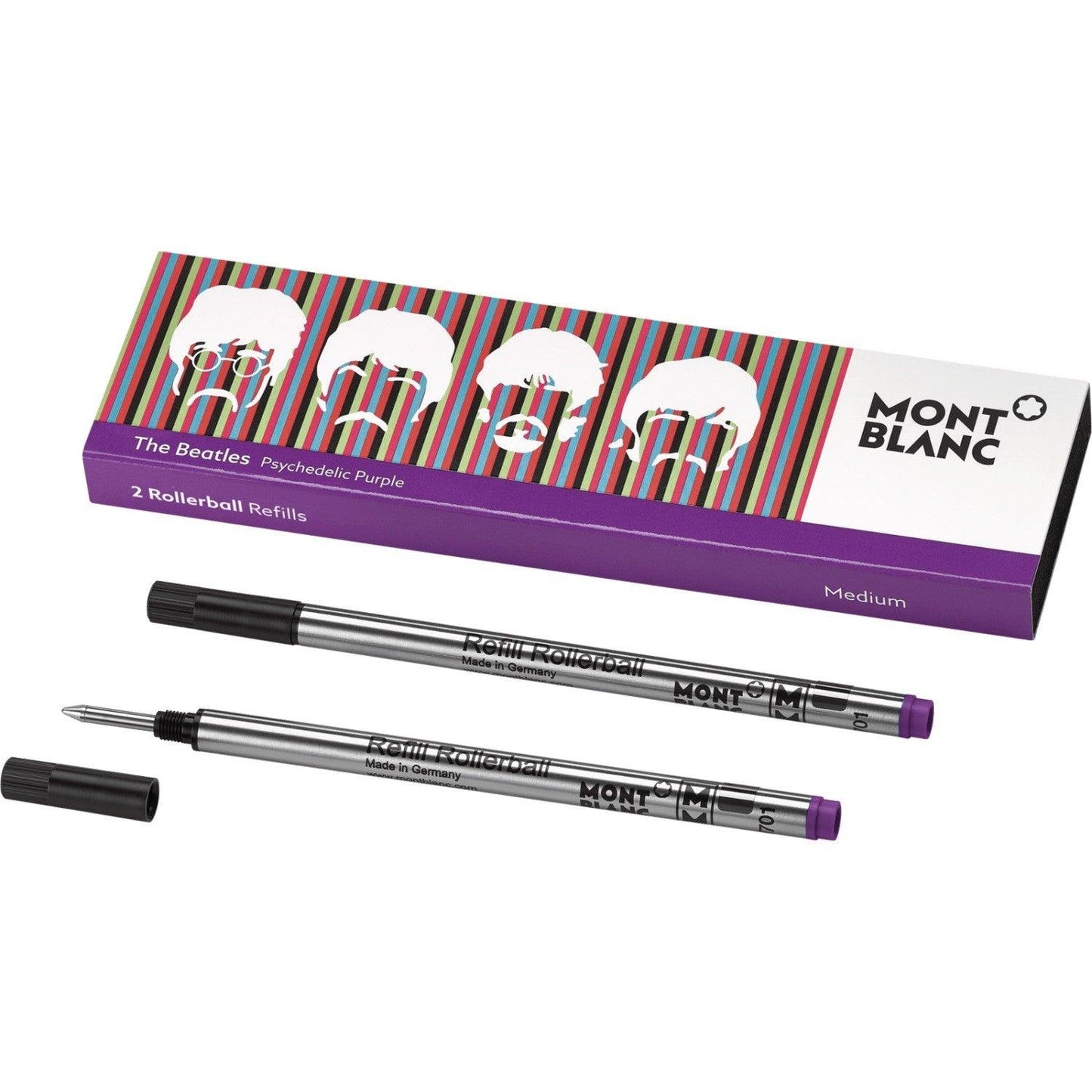 Montblanc 2 refills for The Beatles Psychedelic Purple rollerball 116276