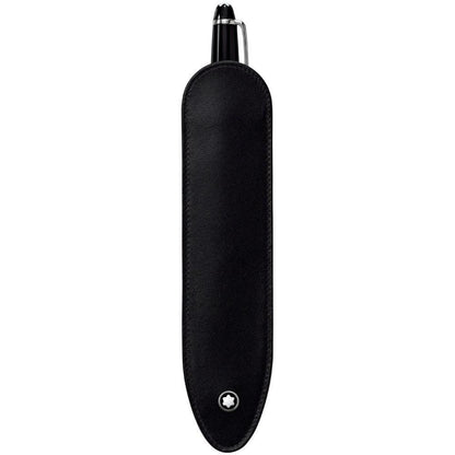 Montblanc astuccio per 1 strumento da scrittura Meisterstück nero 101871